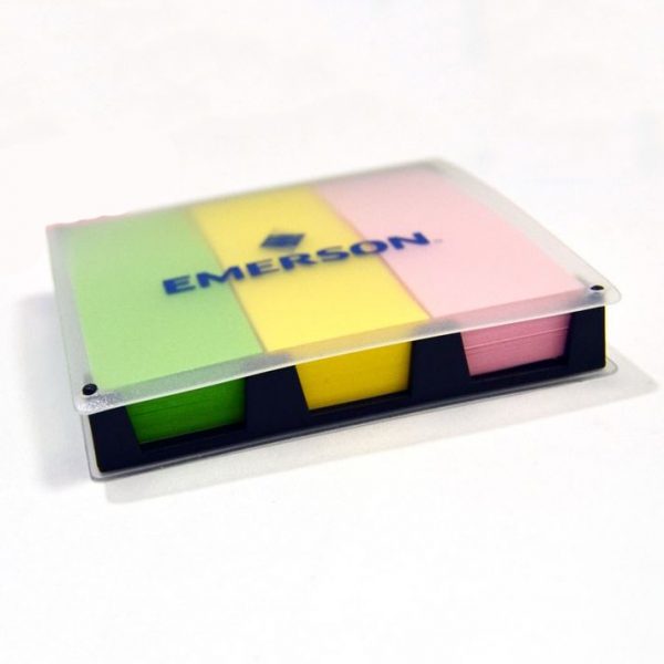 CB005 Post it 3 สี + กล่องพลาสติก