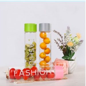 GB003 ขวดน้ำพลาสติก FASHION ทรงสูง 400ml