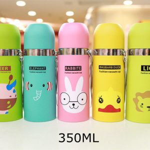 GC023 กระบอกน้ำสแตนเลส ลายการ์ตูน เล็ก 350 ml