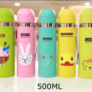 GC024 กระบอกน้ำสแตนเลส ลายการ์ตูน  ใหญ่ 500 ml