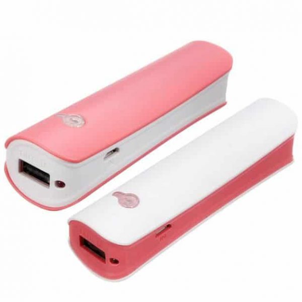 KQ003 Powerbank แท่งเหลี่ยมมน สีพาสเทล 2000mah