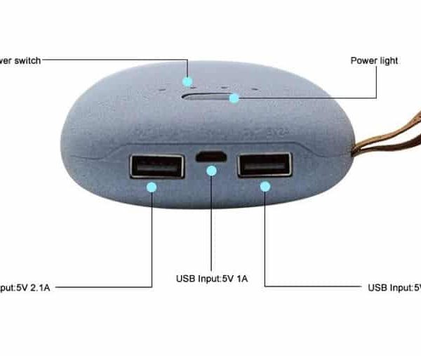 KQ011 Powerbank ทรงก่อนหิน 10400mah